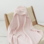 Organic Baby Hooded Towel - Petal